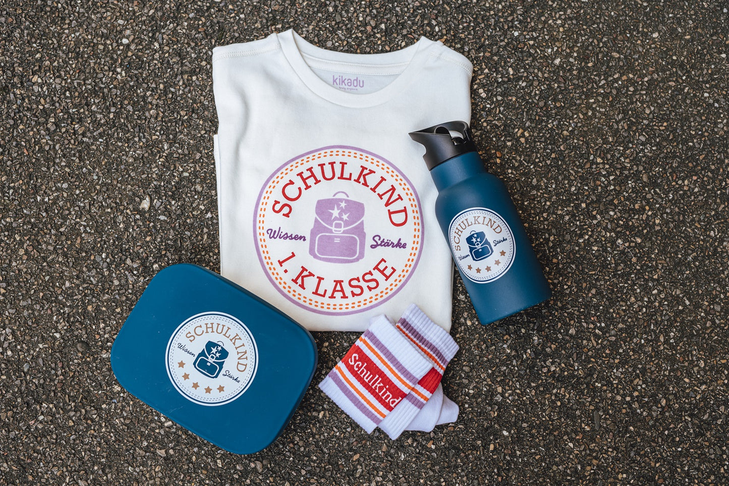 T-Shirt Schulkind Lavendel 116/128