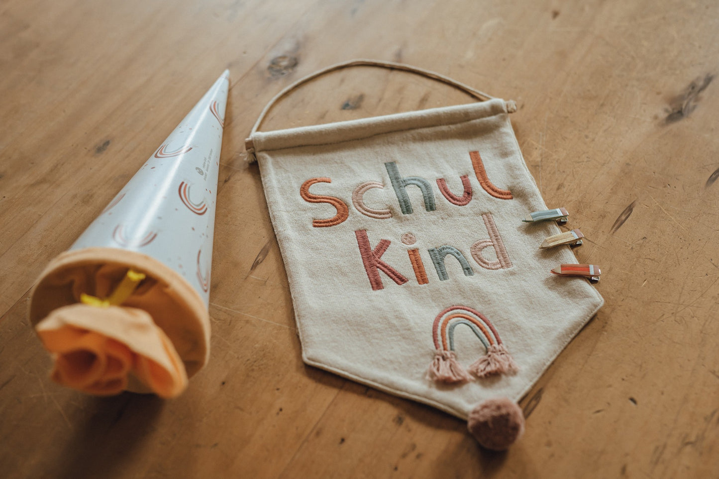 Schulkindshirt Regenbogen