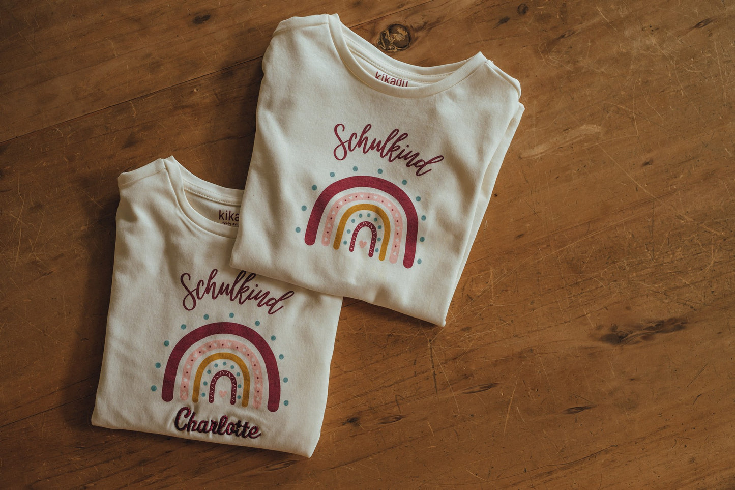 Schulkindshirt Regenbogen