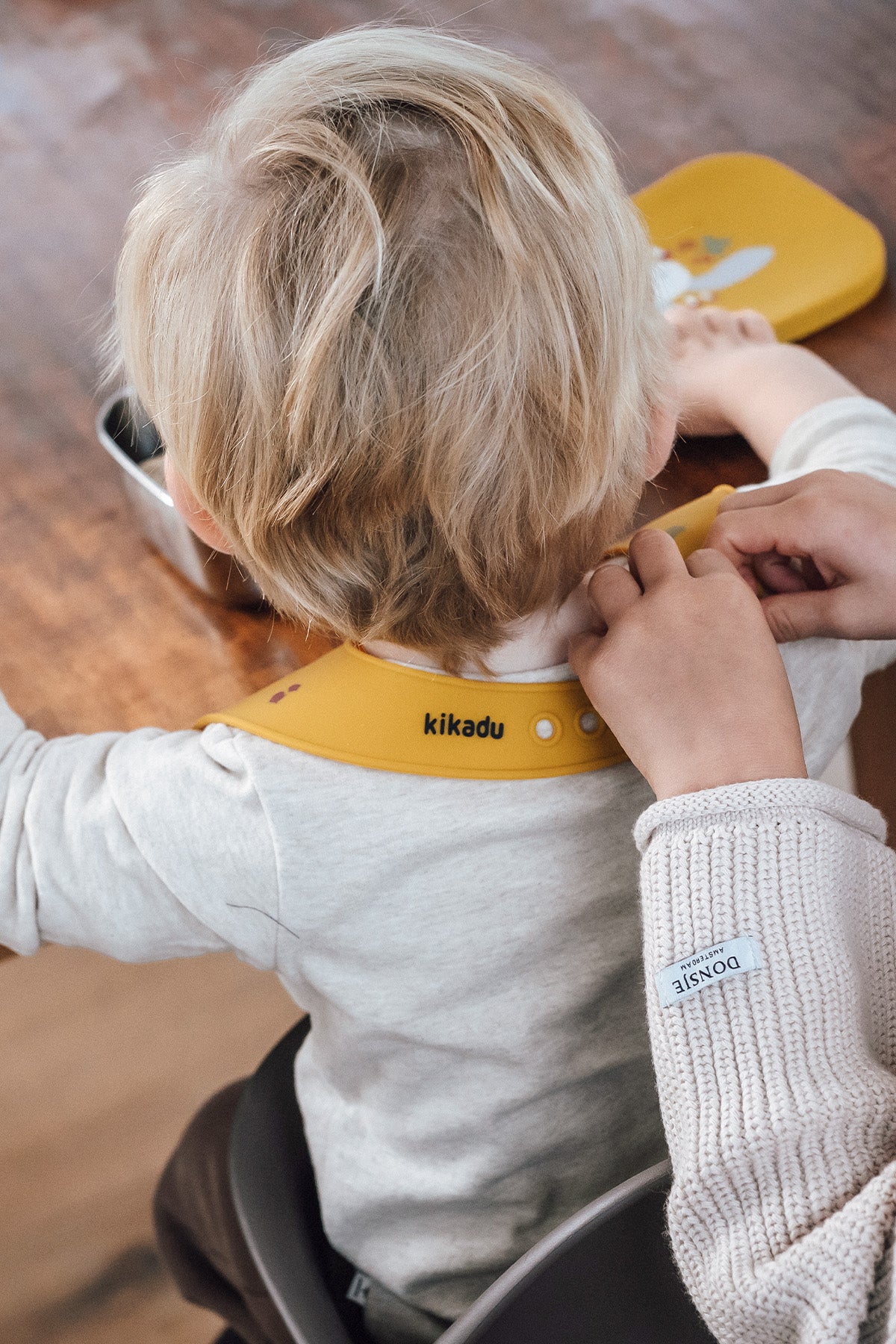 Silikon Lätzchen Hase Mustard